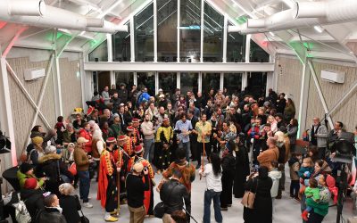 Inhuldiging van het nieuwe gemeenschapscentrum Vaartkapoen